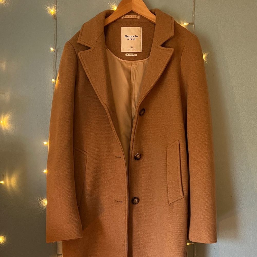Abercrombie & Fitch Dad Wool Coat